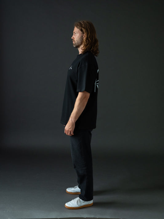 Hemo Relax Oversize T-paita Musta