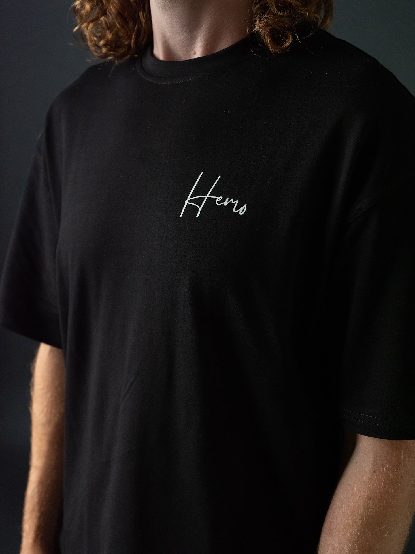 Hemo Relax Oversize T-paita Musta