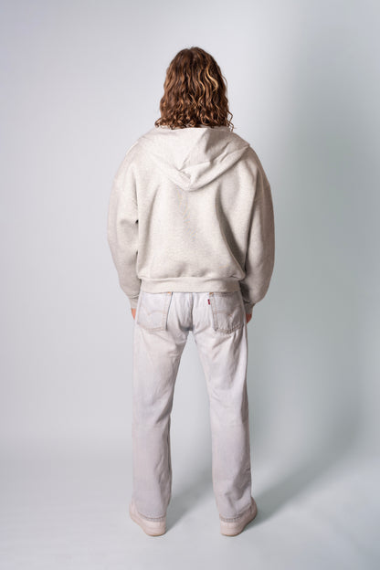 Hemo Boxy Fit Zip-huppari Harmaa