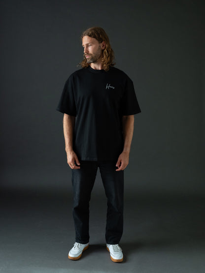 Hemo Relax Oversize T-paita Musta