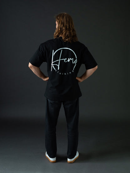 Hemo Relax Oversize T-paita Musta
