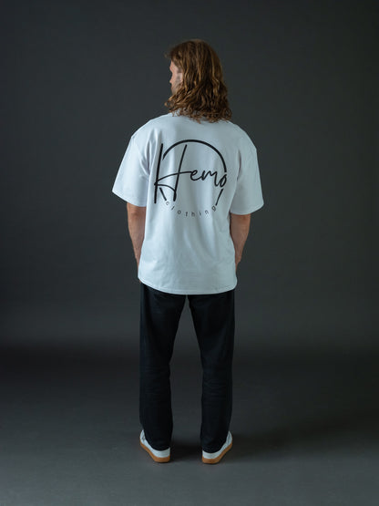 Hemo Relax Oversize T-paita Valkoinen