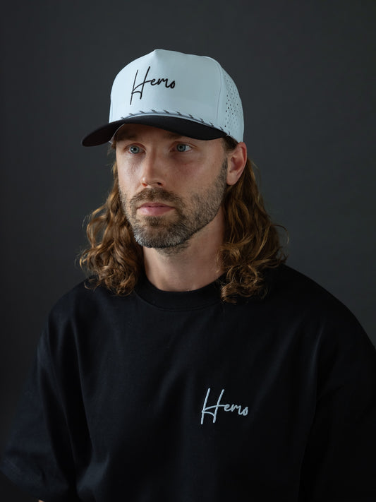 Hemo Snapback Lippis Musta Valkoinen