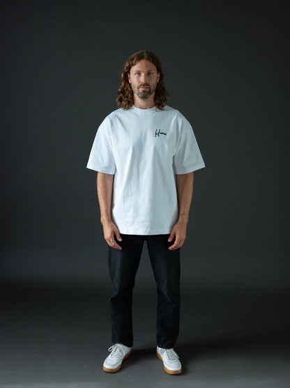 Hemo Premium Oversize T-paita Valkoinen
